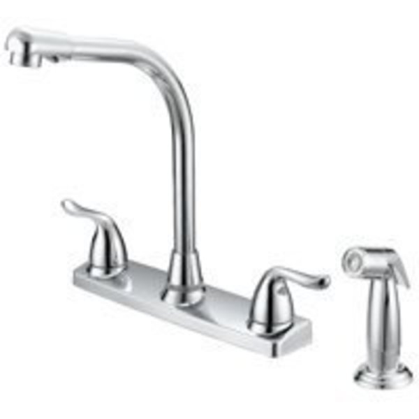 Boston Harbor Boston Harbor F8F10036CP Kitchen Faucet, 2-Faucet Handle, Metal, Chrome F8F10036CP